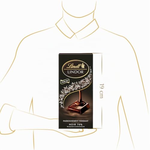 Chocolat Lindt MO3046920040235 – LINDOR, 70% Cacao, Cœur Fondant, 145g - vue 10