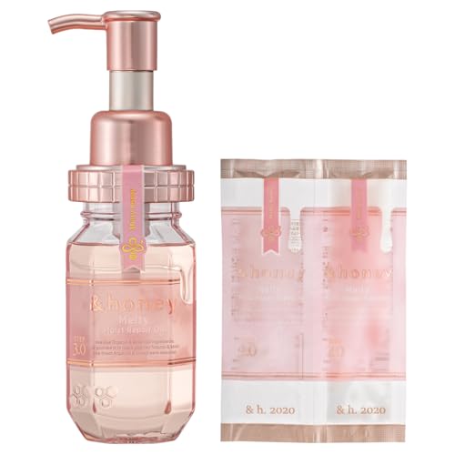 [Genuine Product] &honey Melty Moist Repair Hair Oil 100mL/3.38 Oz Sulfate-Free Moisturizing Hair Oil to help Tame Frizz and Waves Unique Blend of Honeys Argan Oil Frizzy Hair Japanese Hair Care