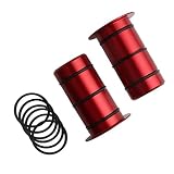 2Pcs/Pack Bike Hub Front Tube Shaft Conversion Seat Adapter Kits Aluminum-Alloy Material and with 6