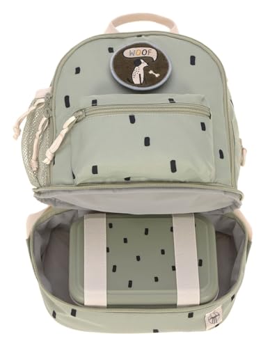 LÄSSIG Kinderrucksack mit Brustgurt Kindergartentasche Kindergartenrucksack 6,5L ab 3 Jahren/Mini Backpack Happy Prints Oliv – Bild 6