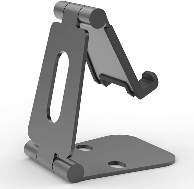 Urbanify Phone Stand for Mobiles, Tablets & E-Reader Devices | Multi-Angle Rotation for Flexibility | Comfortable for Watching Movies and Attending Zoom Calls on Phone | Black Color