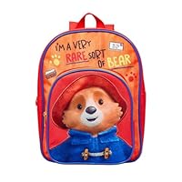 fficial The Adventures of Paddington Bear Backpack - School Bag, Red/orange/blue, 30cm (H) x 23cm (W) x 10cm (D), Red/Orange/Blue, 30cm (H) x 23cm (W) x 10cm (D), Classic
