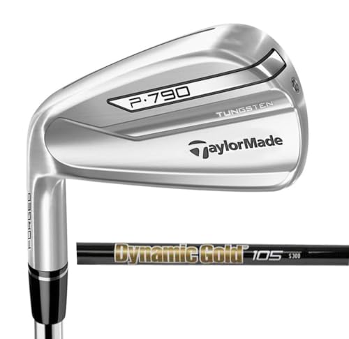 New Left Handed TaylorMade P790#6 Iron/Dynamic Gold Onyx 105 Stiff Flex Shaft, Silver