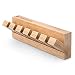 Navaris Clip Fermacavi Scrivania in Bambù 10,1x3,1x2,6cm - Canalina Adesiva Porta Cavi Caricabatterie Cuffiette Auricolari - Desk Organizer Ufficio