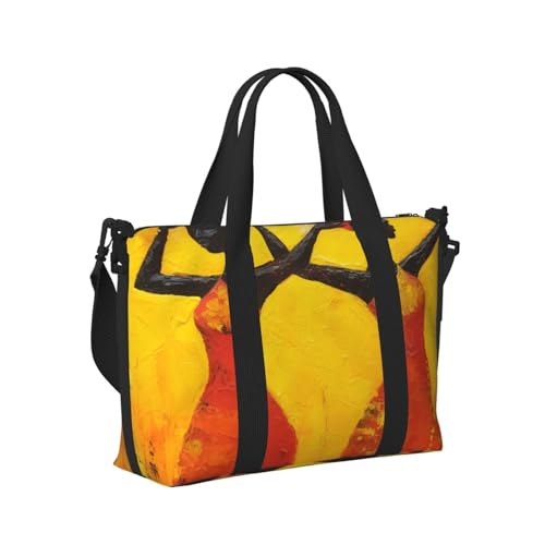 Black Women Travel Bag, Oil Painting Art Weekender Overnight Bag, Shoulder Travel Duffel Bag Carry On Gym Bag for Women Men3