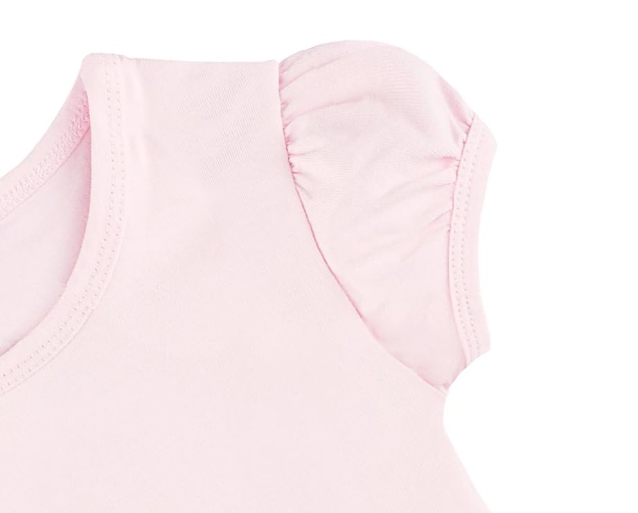 Image of Lilax Girls Short Puff Sleeve Cotton T-Shirt, Toddler & Little Girls Top | 95% Cotton Puff Sleeve Tee; Crewneck, Short Sleeve; Toddler & Girls Sizes 2T-12; for School, Play & Everyday; Machine Wash