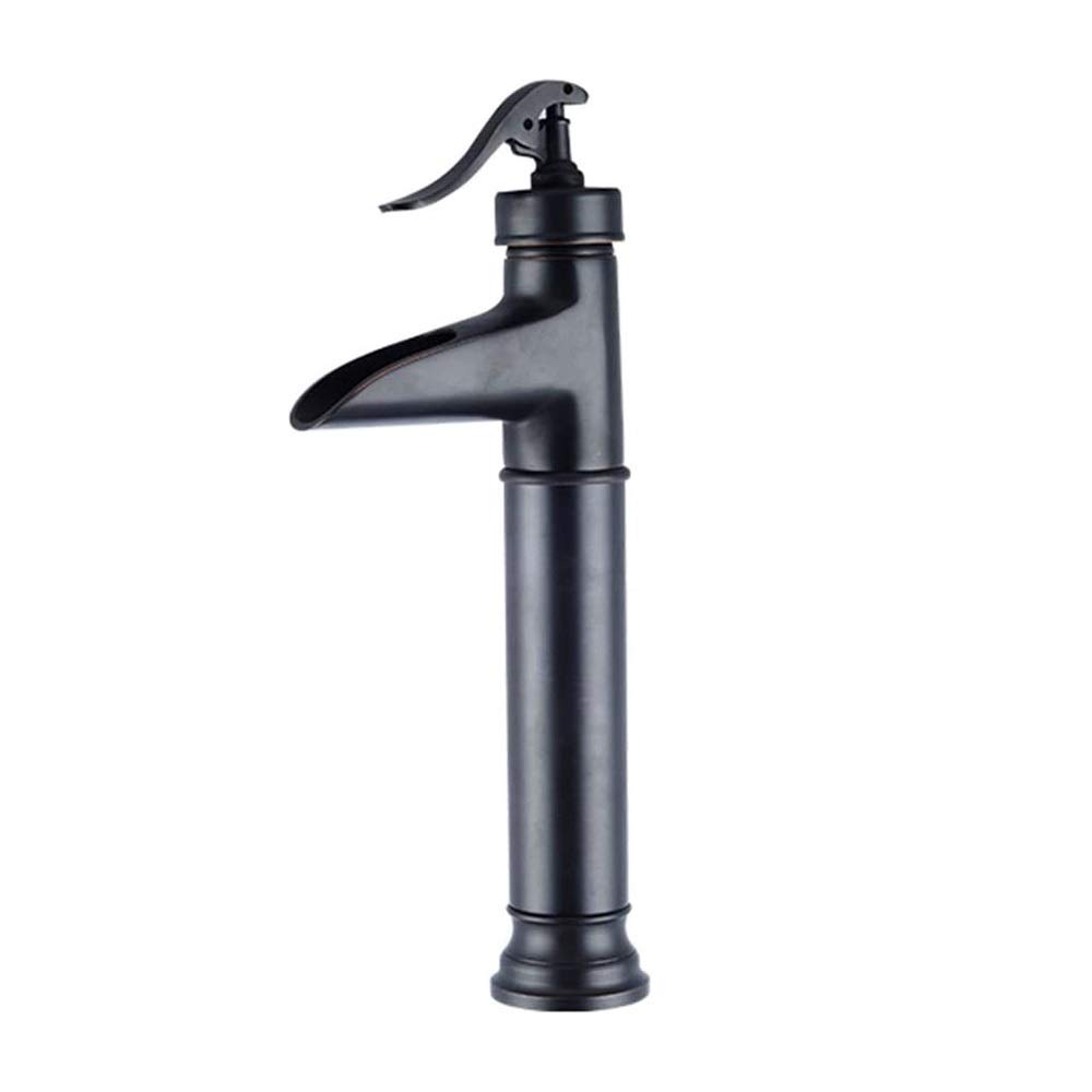 Robinet lavabo nostalgie noir mat mitigeur haute précision salle de bain