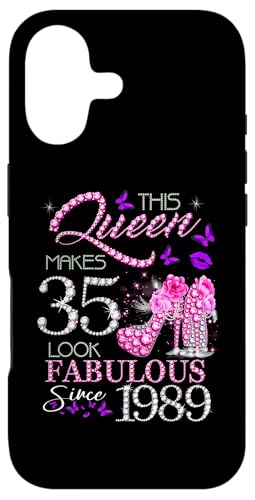 This Queen Makes 35 Look Fabulous Since 1989 35th Birthday �X�}�z�P�[�X iPhone 17 �p