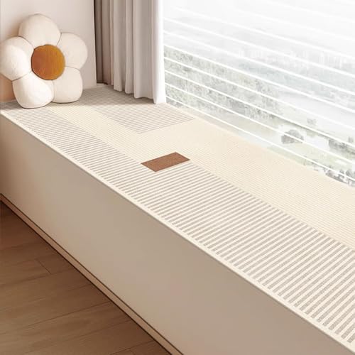 Funda de cojín impermeable para ventana de bahía, antideslizante, resistente a los arañazos, forro de tumbona para interior, tapete de almohada personalizable para alféizar de ventana (59 x 16