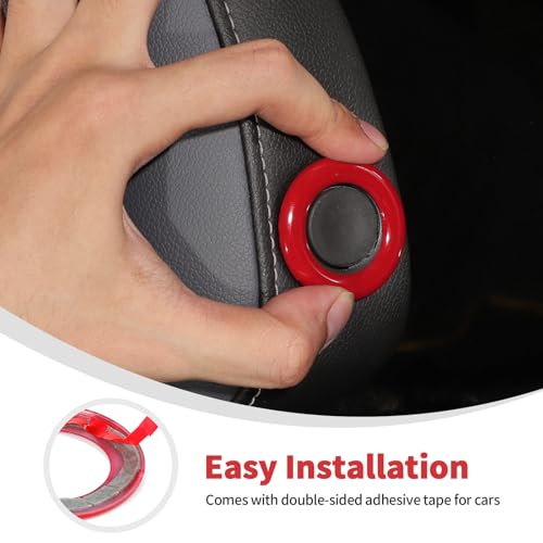 Accessoires d'intérieur Chevrolet Linskip avec bagues d'appuie-tête rouges
