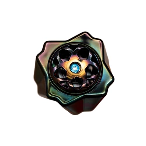 Fidget Toy Cherry Blossom Zirconium Fidget Toy for Adults Double-Layered Sakura Design with Glass Diamond Center EDC Toy