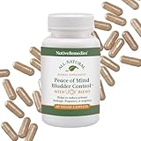 Native Remedies Bladder Control Supplements - Peace of Mind with Urox - Bladder Support for Women & Men, for Overactive Bladders Health - Reduce Nighttime Urination - Non-GMO Vegan Capsules (60 Count)
