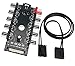 HuaLiSiJi Wentylator PC HUB do wentylatora, 12 V, 4 piny PWM 10 kanałów, Cpu chłodnica Przyłącze wentylatora Chłodnica do komputera (10 portów SATA zasilacz sieciowy)