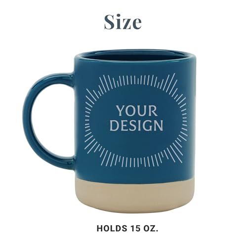 Set de 2 mugs personalizados de stoneware rojos miniatura 4