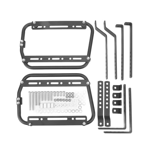Porte-bagages moto arrière et supports de sacoches latérales en aluminium haute charge