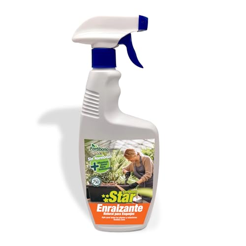 FERTIBONO STAR: Enraizante Orgánico para Plantas y Esquejes, (750ml), Crecimiento Rápido y Fuerte, Enriquecido con Abono, Vitaminas y Algas, Sin Hormonas – Residuo Cero.