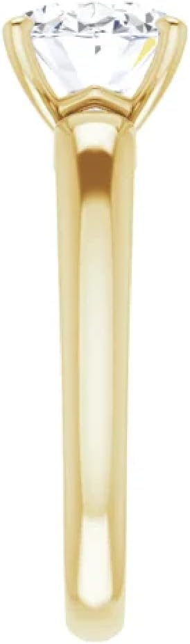 2-4 CT Lab Grown Diamond Wedding Band Ring for Men/Women | IGI Certified East-West Setting Solitaire Anniversary Ring for Gifts | 10K/14K/18K Solid Rose/White/Yellow Gold, E/F, VVS1/2