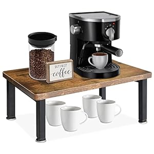 Coffee Bar Accessories and Organizer Countertop, Coffee Station Organizer for Coffee Bar Decor, Coffee Table for Coffee Bar Organizer Desktop Printer Stand, Wood Counter shelf for Kitchen Office Home