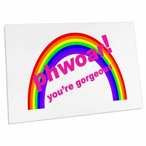3dRose Phwoar Youre Gorgeous and Gay LGBTQIA Fun Text miniatura 1
