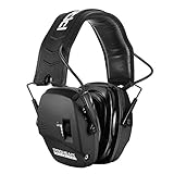 PROHEAR 036 Digital Electronic Shooting Ear Protection Muffs with GEP02 Gel Ear Pads, Hunting Sound Amplification Earmuffs, NRR 23dB Low Profile Hearing Protection for Gun Range - Black