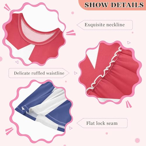 Aflyko Patriot Girls Sleeveless Dress Cuba Flag Adorable Tank Play Sundress 2T-8T4