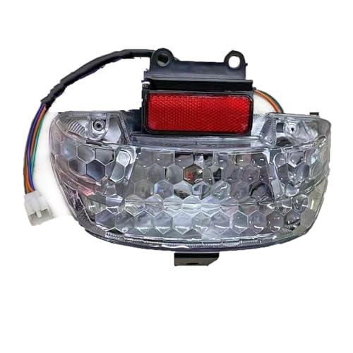 Feu arrière de moto blanc transparent haute visibilité pour scooter Dio50 AF27 AF28