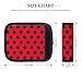 2 Pcs Luggage Handle Wraps for Suitcase - Fashion Ladybug Black Dotted Spots Red Print Luggage Handle Covers, Suitcase Tags Identifiers for Suitcases, Travel Essentials for Flying Accessories