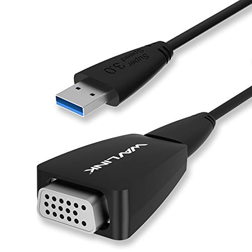 WAVLINK - Cavo USB 3.0 a VGA femmina, adattatore USB a VGA, compatibile con Windows 10/8.1/8/7/XP