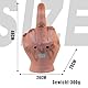 shayulajiao Mittelfinger Maske für Karneval & Halloween | Latex-Vollkopfmaske mit realistischer Hand-Attrappe | Originelle Scherzgeschenk für Fasching & Mottopartys (Einheitsgröße)