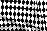 Spoonflower Fabric - Diamonds Black & White Diamond Geometric Check Printed on Petal Signature Cotton Fabric Fat Quarter - Sewing Quilting Apparel Crafts Decor