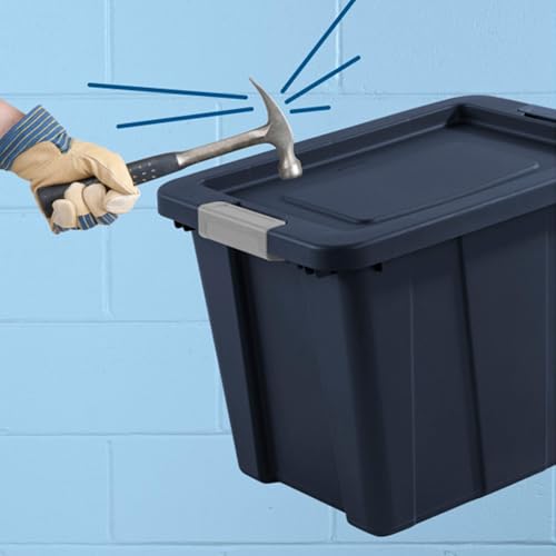 Image of Sterilite Latching Tuff1 Tote Containers w /Lids, 18 Gallon, 24-Pack