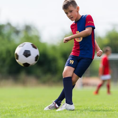 N.º 19 Camiseta de fútbol para niños, camiseta de fútbol, pantalones cortos, calcetines, llaveros y espinilleras