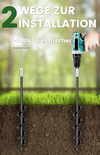 Anclajes de suelo de 48 cm con correas resistentes pack de 8 para sujetar carpas y toldos 4