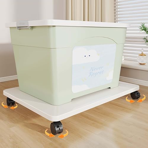 Carrito de Trabajo Pesado 60x45cm Ruedas de Rodillos Lisas con Frenos para el Transporte de Almacenamiento de electrodomésticos de Muebles móviles Reduzca el Esfuerzo