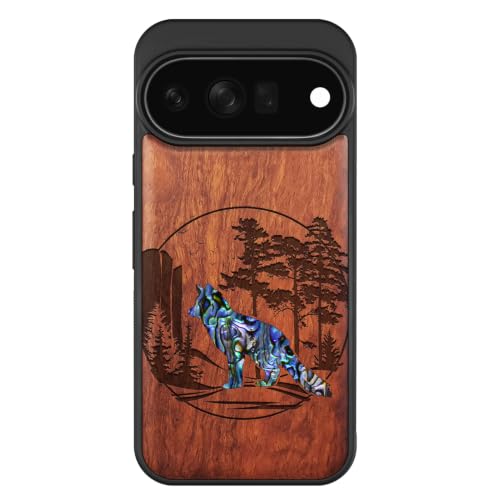 Étui Pixel 11 Pro Magsafe coque bois et coquille anti rayure pour smartphone
