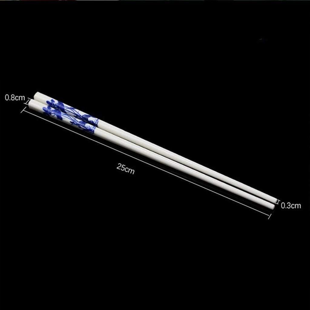 baguette japonaise cooking chopsticks Baguettes, 10 paires de baguettes réutilisables en céramique, ensemble cadeau de baguettes en porcelaine chinoise avec boîte-cadeau,(Color:3,Size:)
