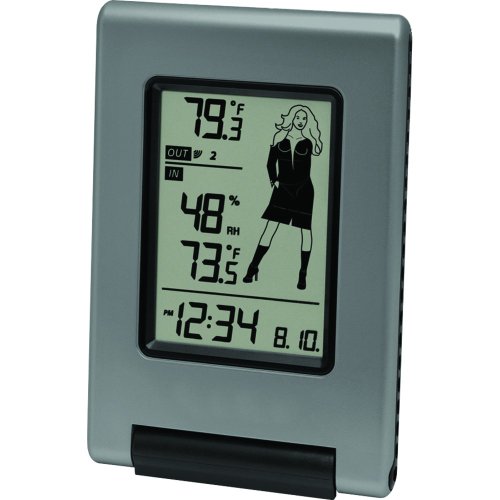 La Crosse Technology WS-9740U-IT-NL Wireless Temperature Station with Remote Sensor and Dress-for-Weather Icons