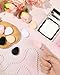 8 PCS Mini Powder Puff, Velour Finger Setting Powder Puffs for Face, Small Drop-Shaped Makeup Sponge (Black+White+Nude+Pink)