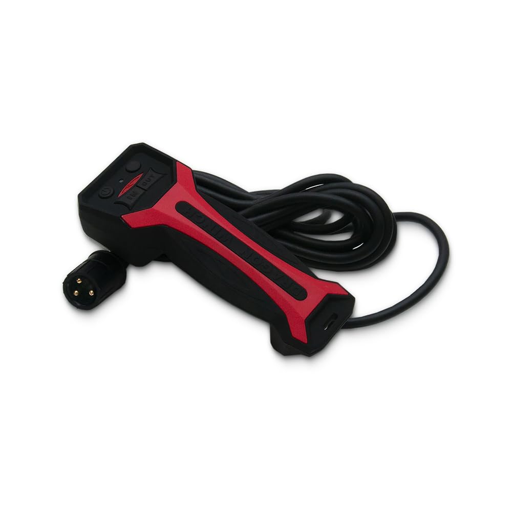 Dragon Winch Télécommande sans fil pour treuil électrique 12V/24V | Commande 2-en-1 filaire et sans fil | avec LED et aimants | compatible avec treuils séries Maverick Truck Highlander | Storm Dual