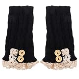 BESPORTBLE Boot Cuffs Crochet Knited Boot Cuffs Topper Socks Cuffs for Women Girls Winter Warm