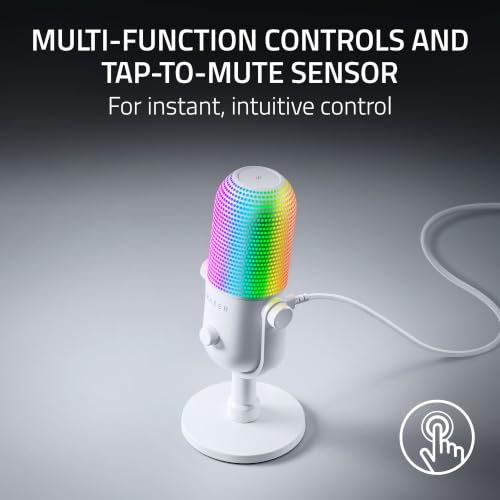 Razer Seiren V3 Chroma 32‐Bit DSP, USB-C Microphone for PC & Mac, White by Razer - Used condition - Image 6