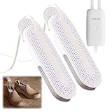 KBIBCK Secador de Zapatos Eléctrico, Calentador de Zapatos y Botas, Secador de Calzado Portátiles, Secador Zapatos con 3 Modos de Temporizador, Para Zapatos, Botas, Guantes y Calcetines (UE Enchufe)