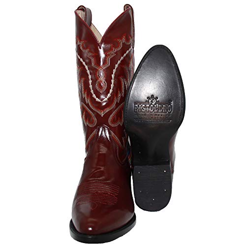Western Shops Mens Genuine Leather Chameleon Design Western Cowboy Boot2