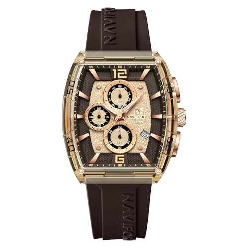 Image of NAVIFORCE NF6101 Multifunctional Chronograph dial with Silicon Strap Analog Watch