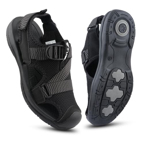 Image of FUEL Commando-02 Fishermen Sandal - Comfortable & Versatile Outdoor Sandals with Breathable Upper, Cushioned Footbed and Strong EVA + Rubber Sole for Casual, Travel & Everyday Use