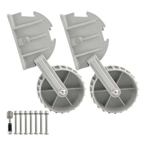 Homeponnew Ruedas retráctiles abatibles, ruedas de lanzamiento de barco de nailon para barcos pequeños de hasta 12 pies / 440 libras, par con tornillos