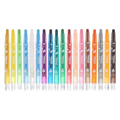 PATIKIL Oil Pastels, 24 Colors Round Soft Oil Crayons Pastels Stick 4.45