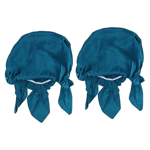 Bonnet soie avec élastique et rubans pour maintenir l hydratation