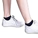 Women's Low Cut Ankle No Show Athletic Short Cotton Socks - 6-Pair Black, White, Grey