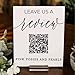 Pahdecor Business QR Code Review Sign, Scannable Cash App Sign, Facebook & Yelp Review, Scan to Pay
